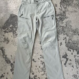 ANGL Light Gray Cargo Pants for Men